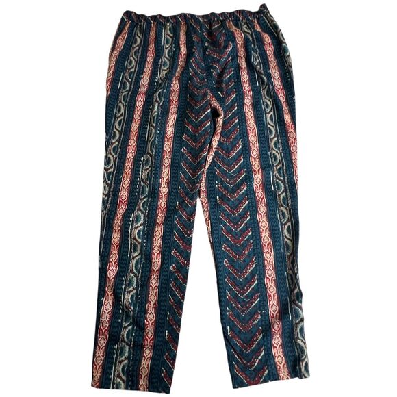 Lauren Ralph Lauren Multicolor Geometric High Rise Pull‎ On Tapered Pants 14 - Picture 3 of 8